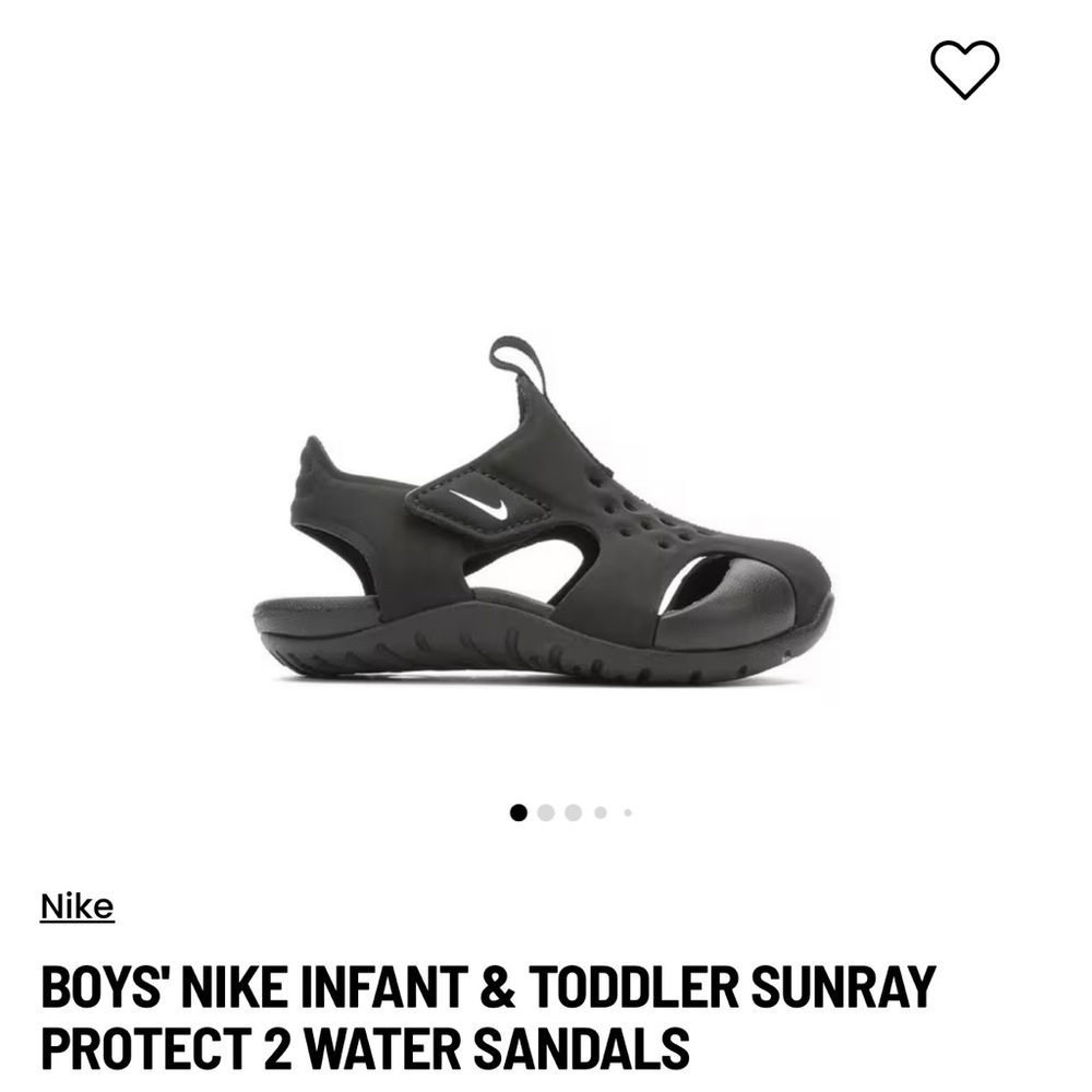 Nike Sunray Protect 2 Toddler Sandals (5C) – Black Water Shoes